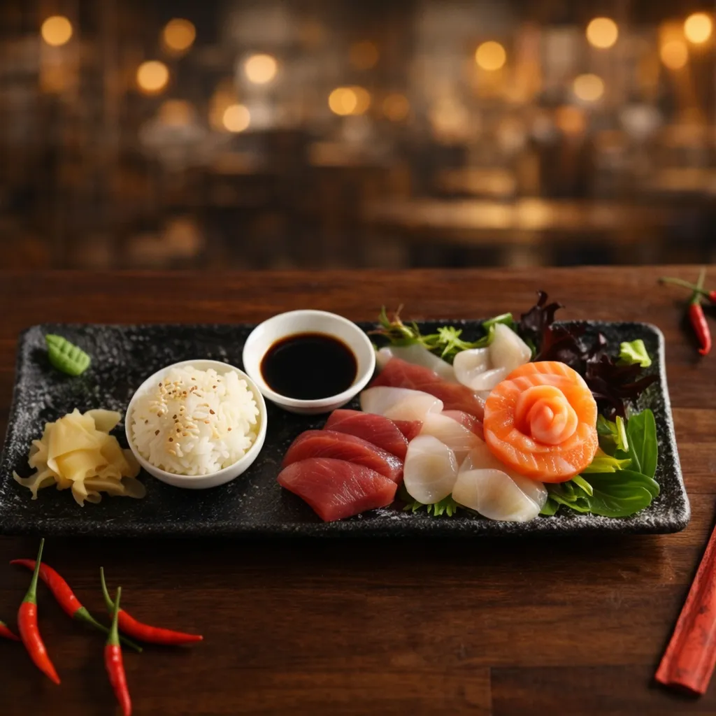 bamboo restaurant Sashimi mix